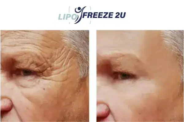 Mens before and after Morpheus 8 Sandy results.